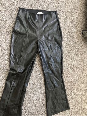 Abercrombie & Fitch Black Vegan Leather Pants